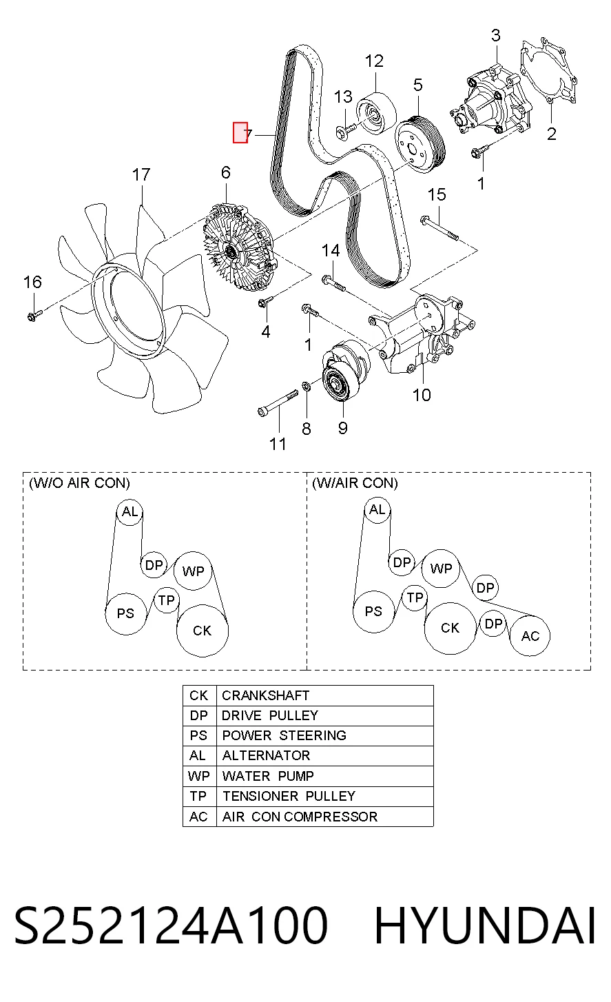S252124A100 Hyundai/Kia
