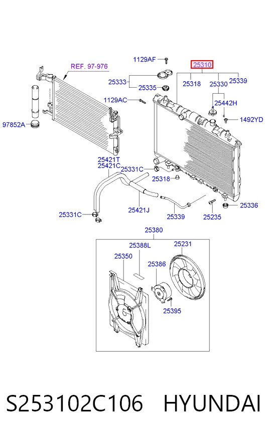 Comprar Radiador de auto Elantra III XD