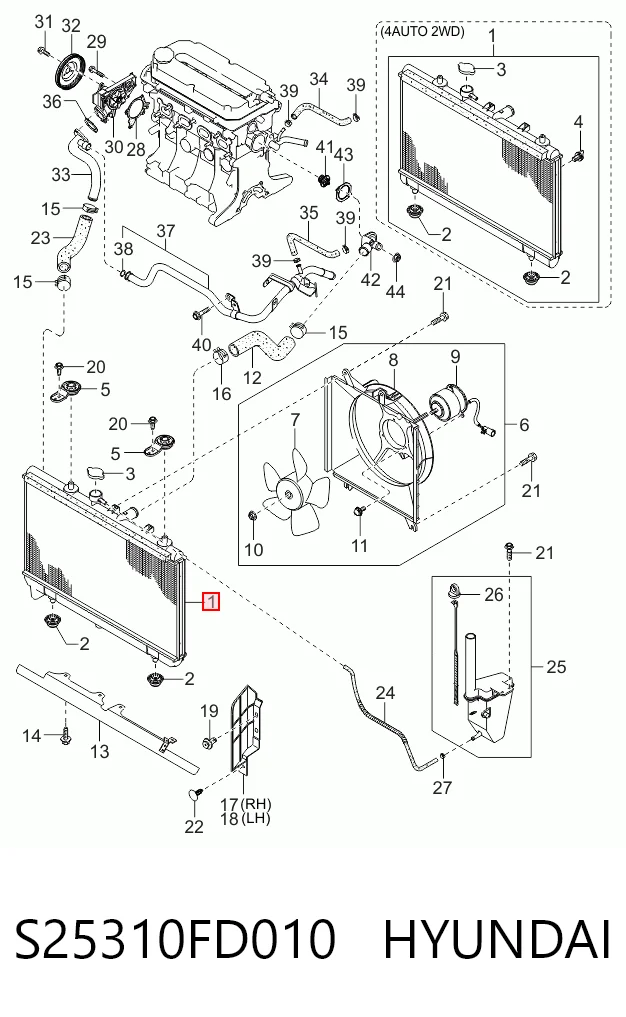 S25310FD010 Hyundai/Kia