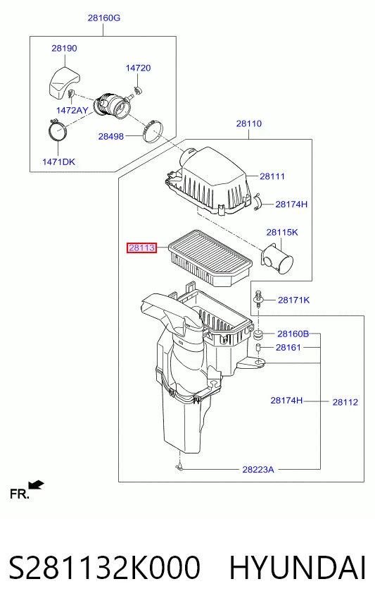Comprar Filtro de aire I20  PB