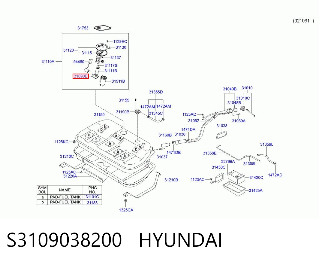Comprar Filtro de malla de la bomba de combustible Hyundai Sonata EU4 a bajo precio