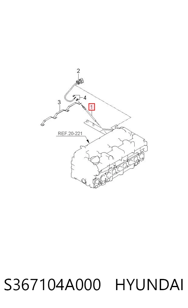 S367104A000 Hyundai/Kia Bujías de calentamiento
