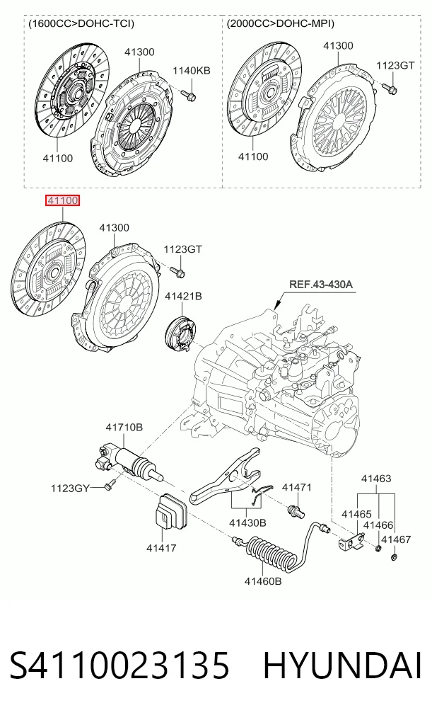 Embrague de disco Hyundai I30  (GDH)