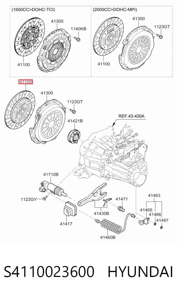 Embrague de disco para Hyundai Ix35  (LM)