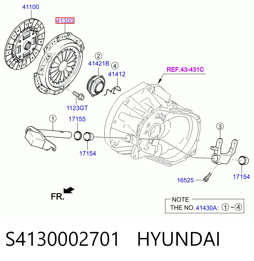  Plato de presión de embrague Hyundai I10 