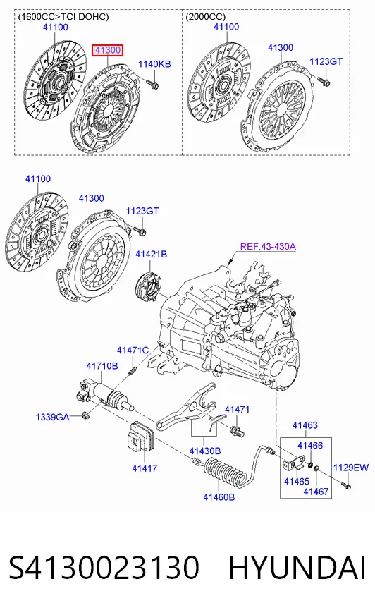 Plato de presión de embrague para Hyundai Elantra HD