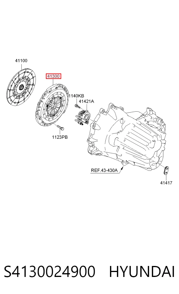 Plato de presión de embrague para Hyundai Santa Fe CM