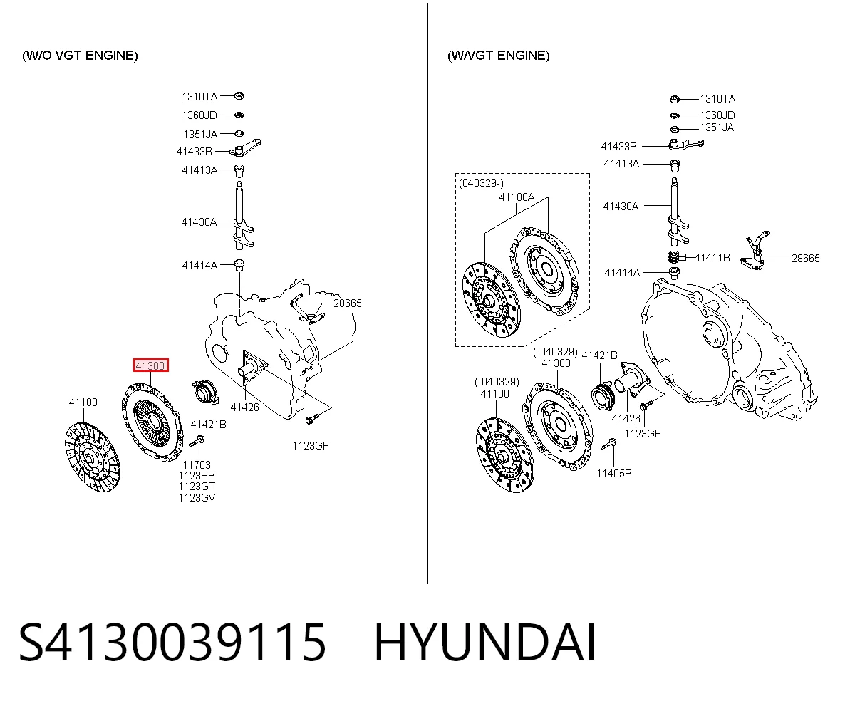 Plato de presión del embrague Hyundai Sonata (EU4)