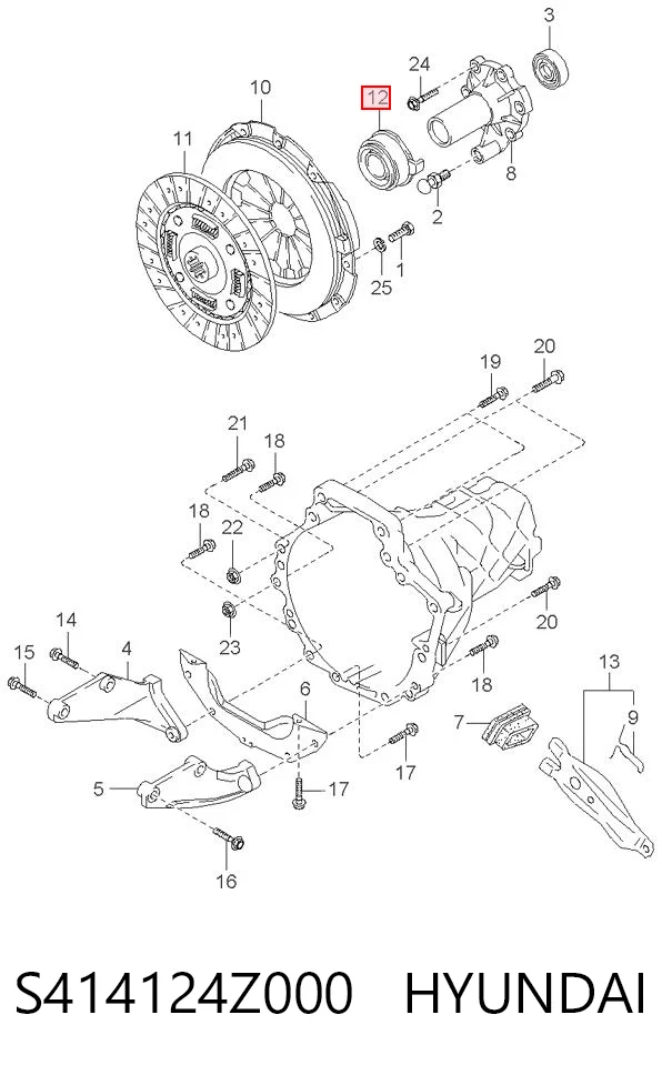 Cojinete de embrague para KIA Carnival UP