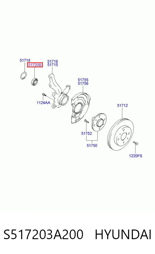 S517203A200 Hyundai/Kia