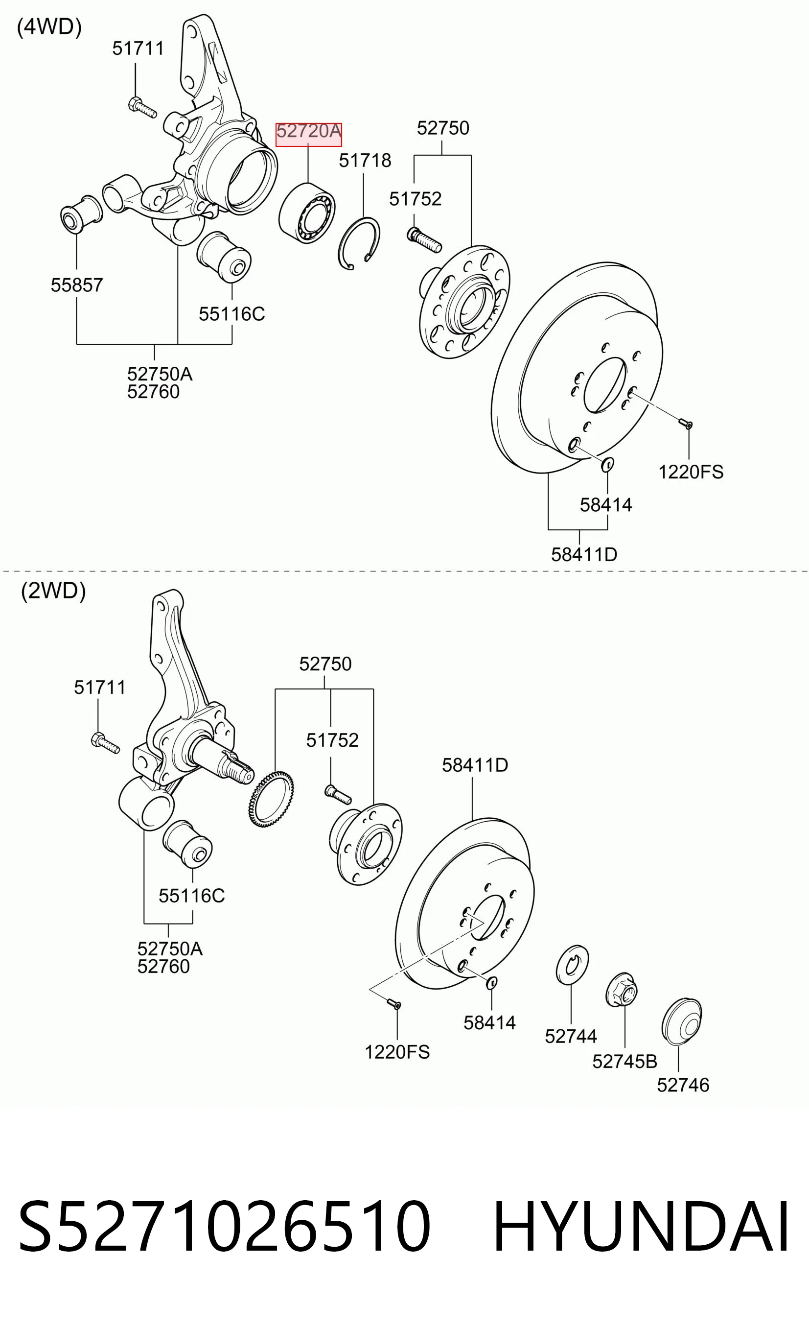 Cojinete de cubo delantero Hyundai Tucson I desde 29,42 €