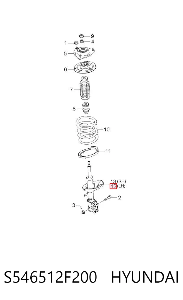 S546512F200 Hyundai/Kia