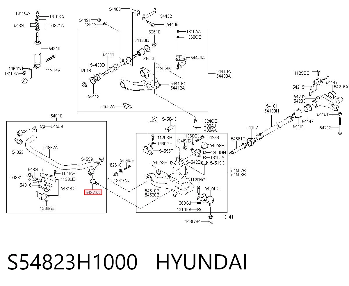 S54823H1000 Hyundai/Kia