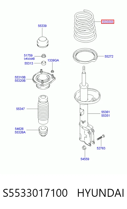 Comprar Muelle trasero Hyundai Matrix  FC a bajo precio