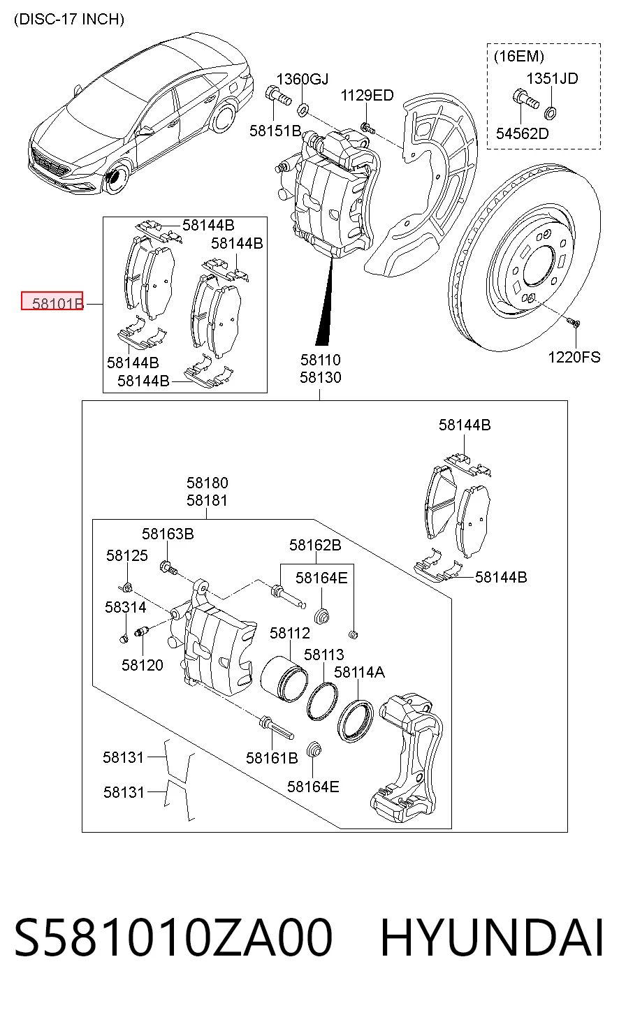 S581010ZA00 Hyundai/Kia