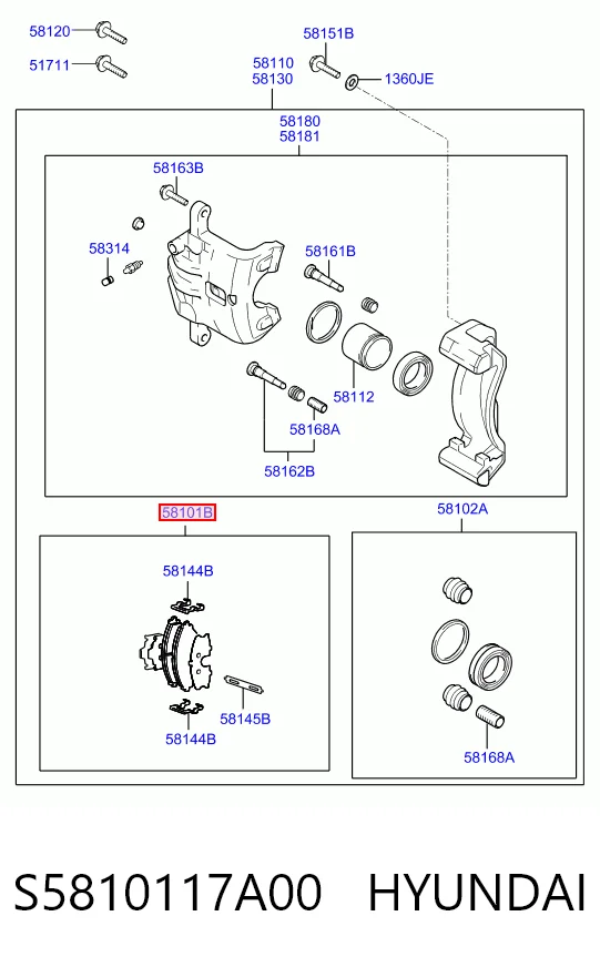 S5810117A00 Hyundai/Kia