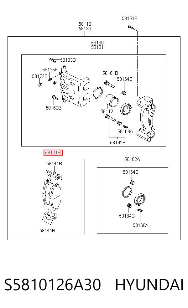 S5810126A30 Hyundai/Kia