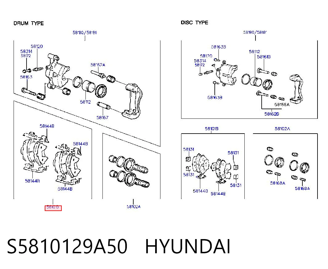 S5810129A50 Hyundai/Kia