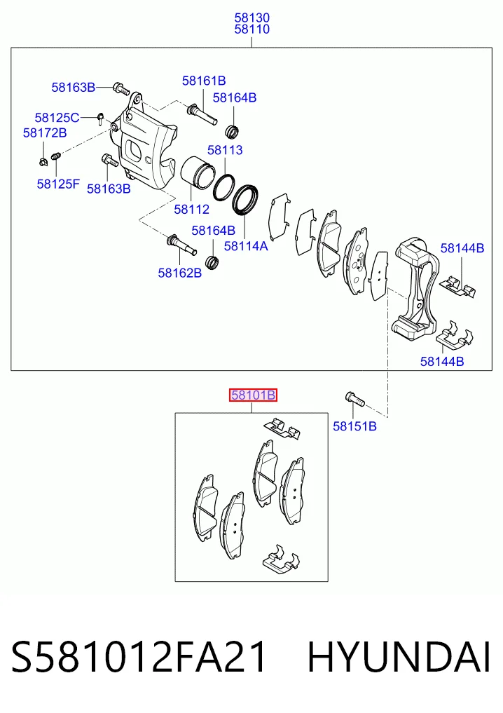 S581012FA21 Hyundai/Kia