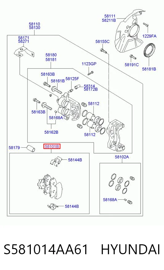S581014AA61 Hyundai/Kia