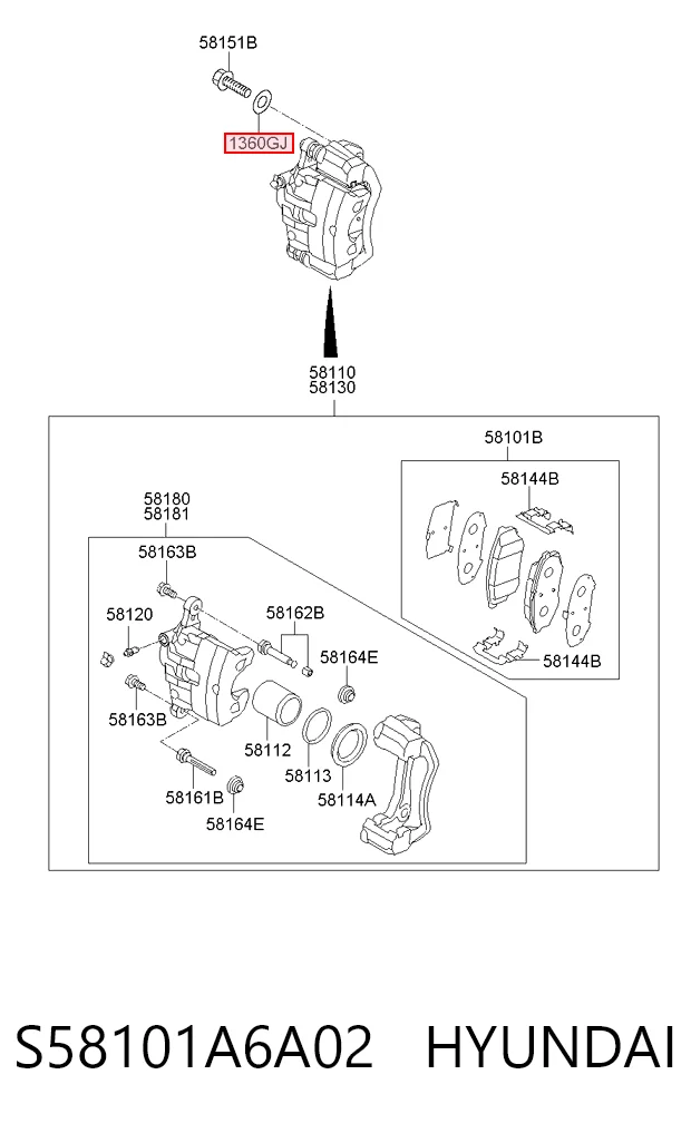 S58101A6A02 Hyundai/Kia