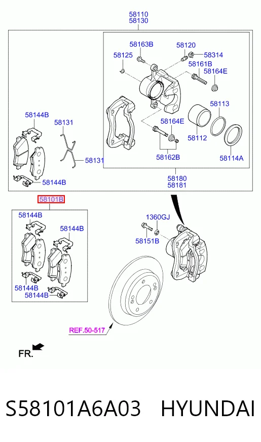 S58101A6A03 Hyundai/Kia