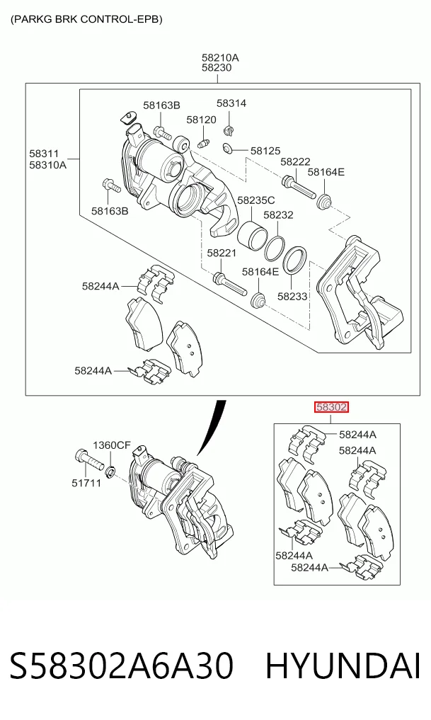 S58302A6A30 Hyundai/Kia
