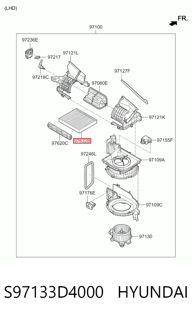 S97133D4000 Hyundai/Kia