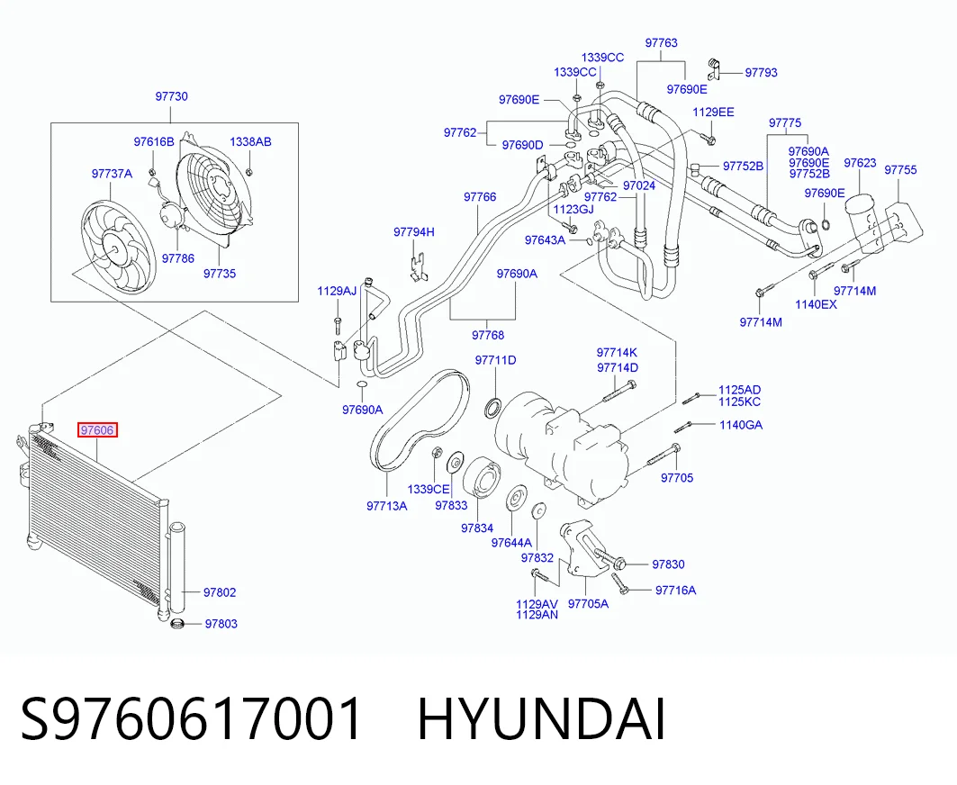 Comprar Condensador de aire acondicionado Hyundai Matrix  FC a bajo precio