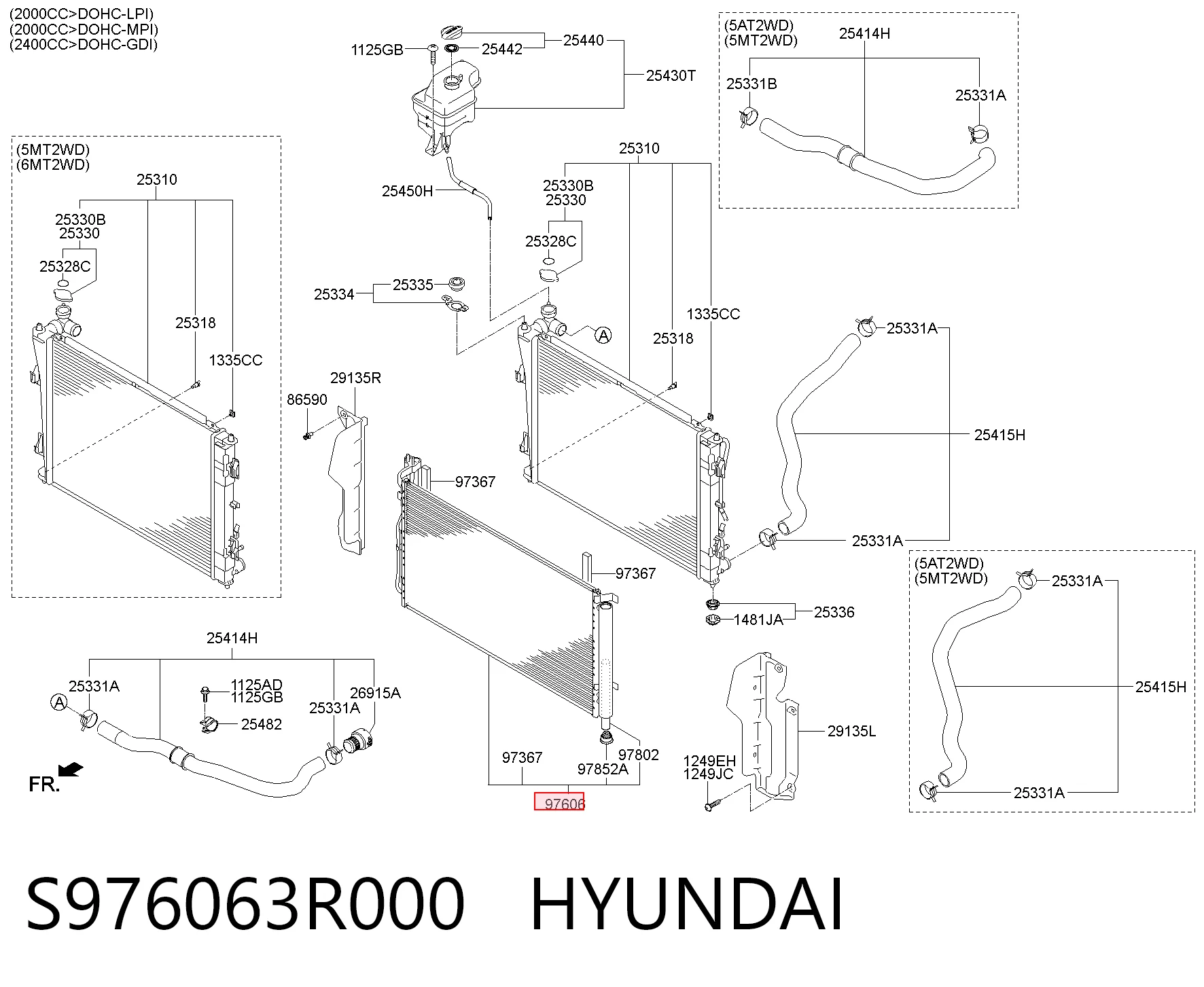 Comprar Condensador de aire acondicionado Hyundai Sonata VI YF a bajo precio