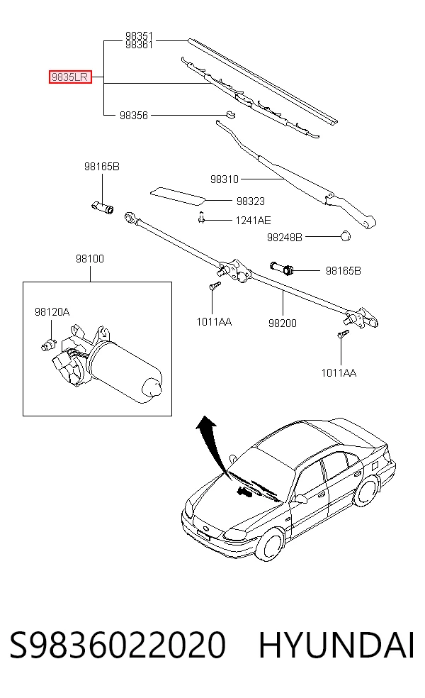 S9836022020 Hyundai/Kia