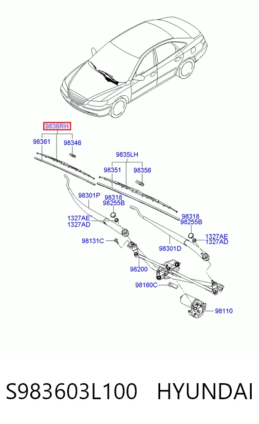S983603L100 Hyundai/Kia