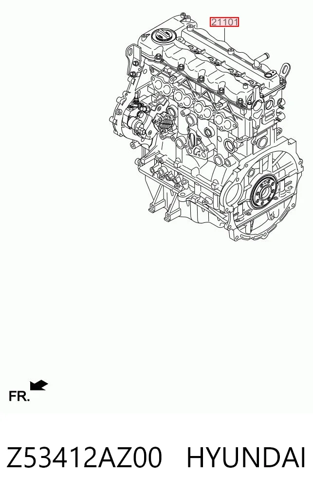 Motor completo Z53412AZ00 HYUNDAI