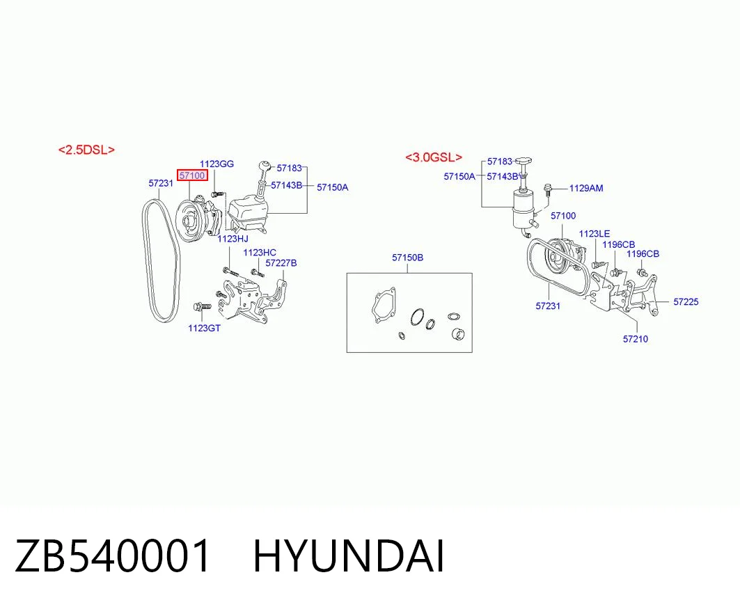 Comprar Bomba de dirección Hyundai Galloper  JK