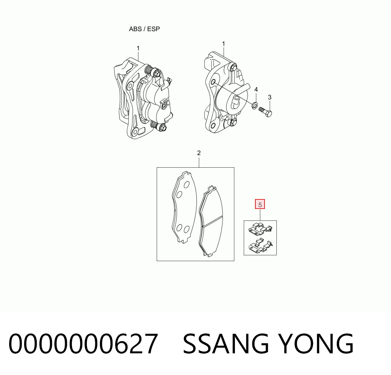 0000000627 Ssang Yong