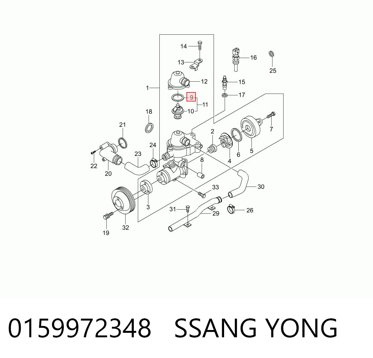 0159972348 Ssang Yong