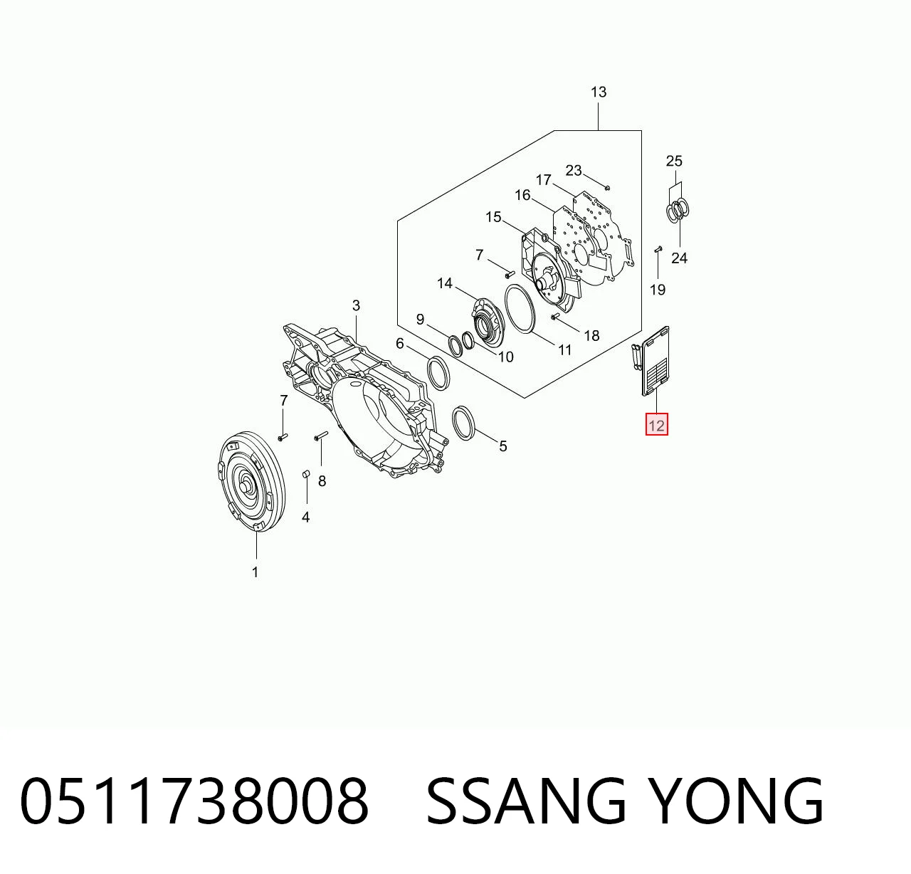 0511738008 Ssang Yong