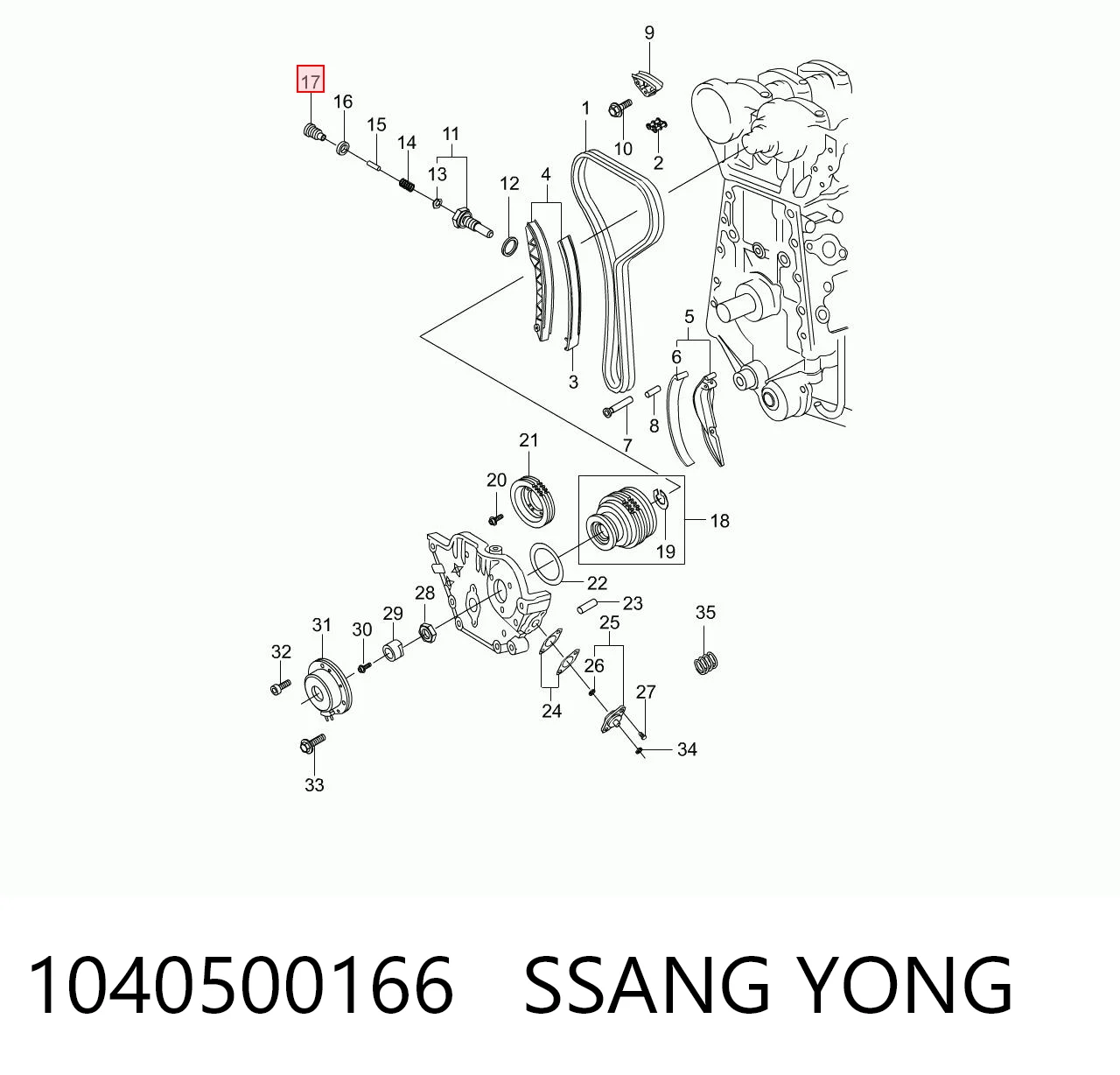 1040500166 Ssang Yong
