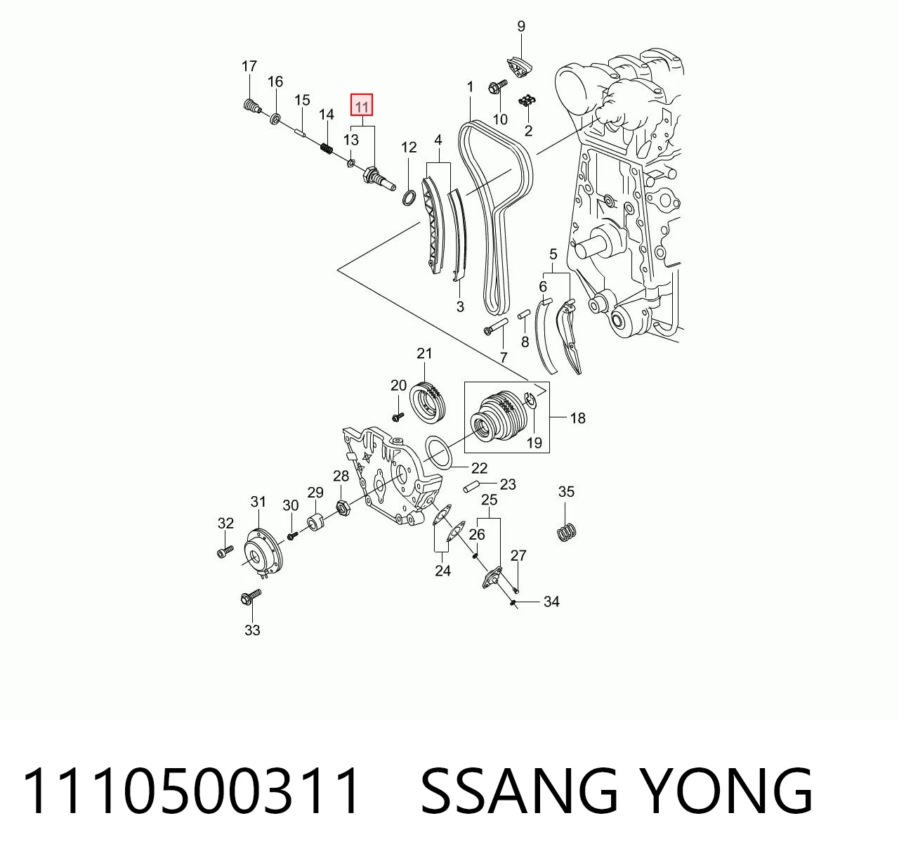 1110500311 Ssang Yong