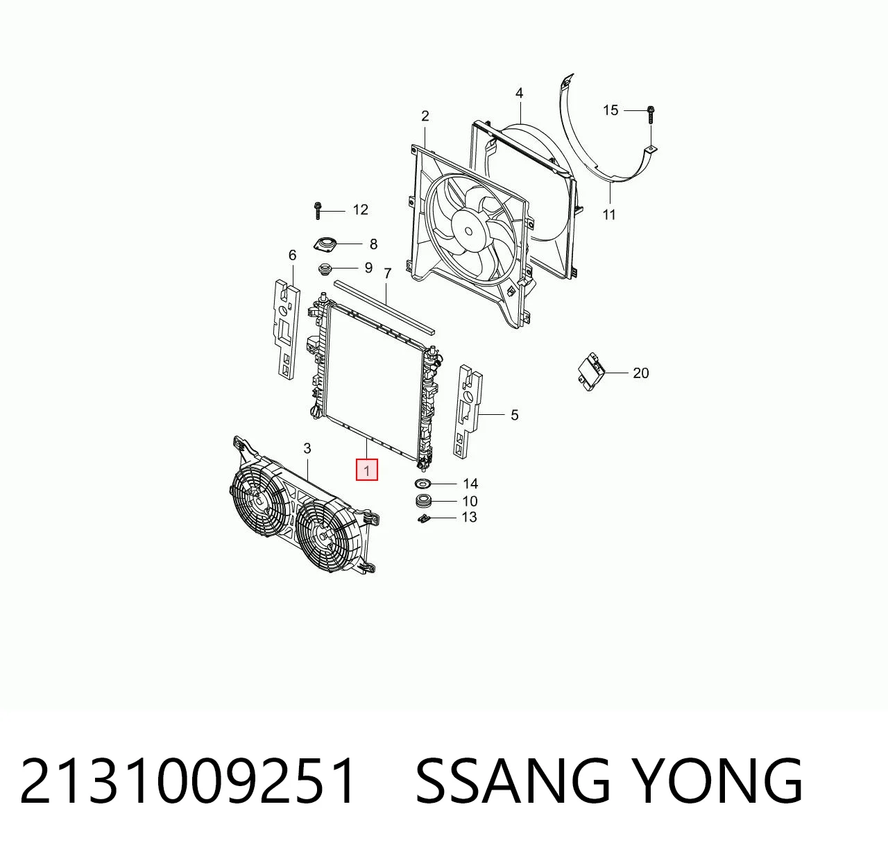 Comprar Radiador SsangYong Kyron  