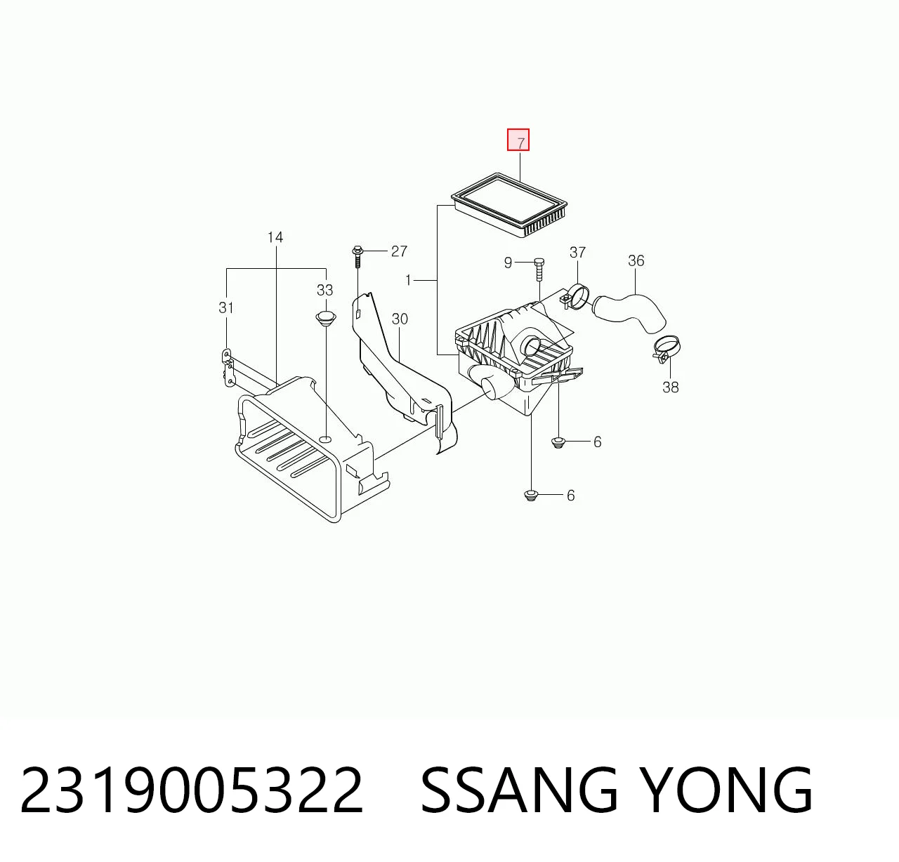 2319005322 Ssang Yong