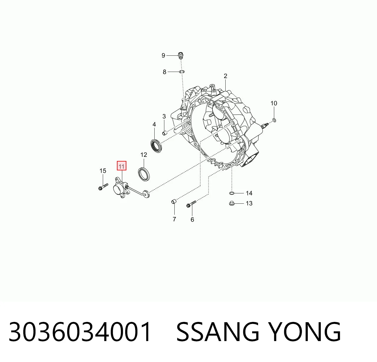 Cojinete embrague SsangYong Actyon (2011-2026)