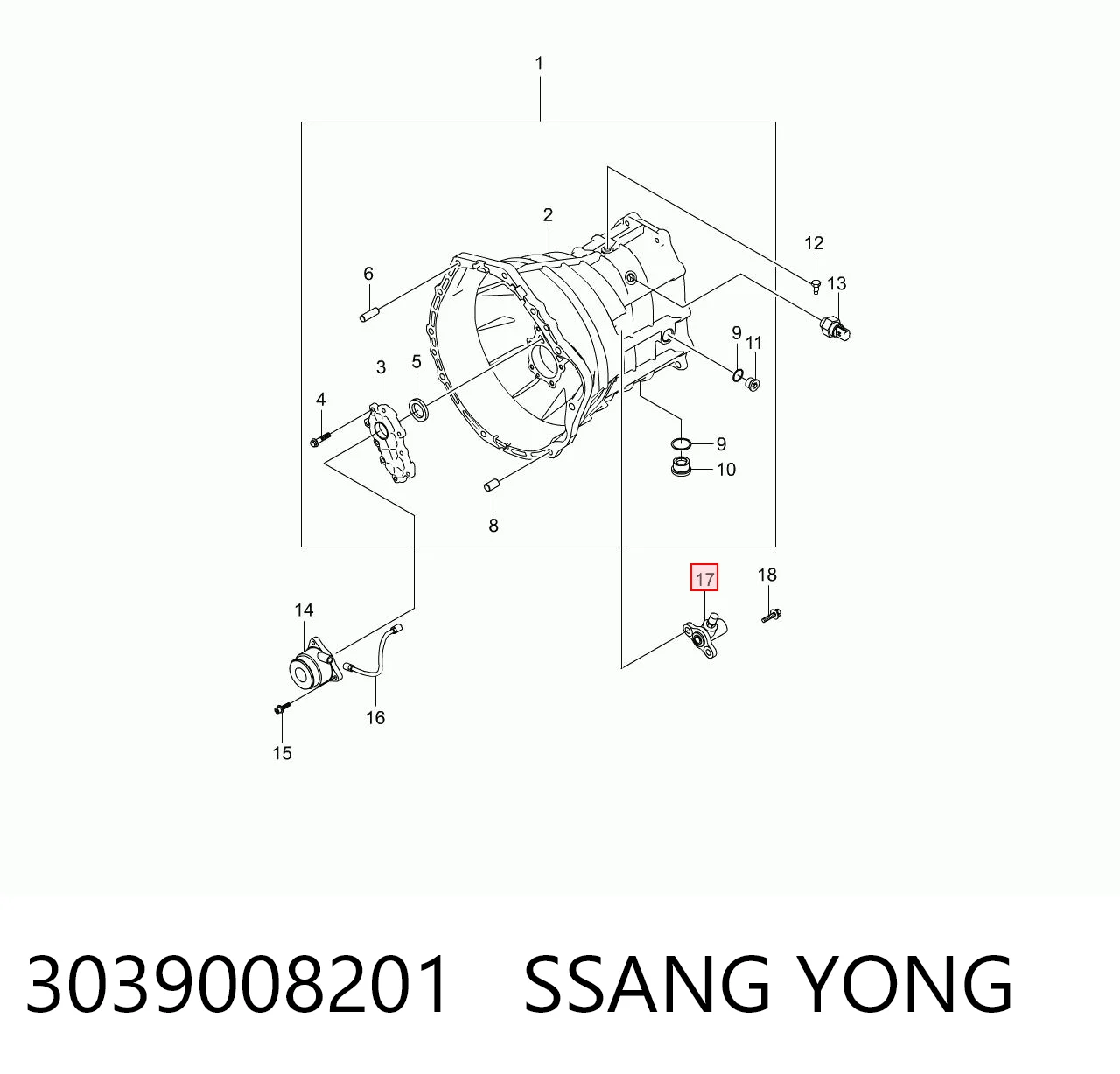 3039008201 Ssang Yong