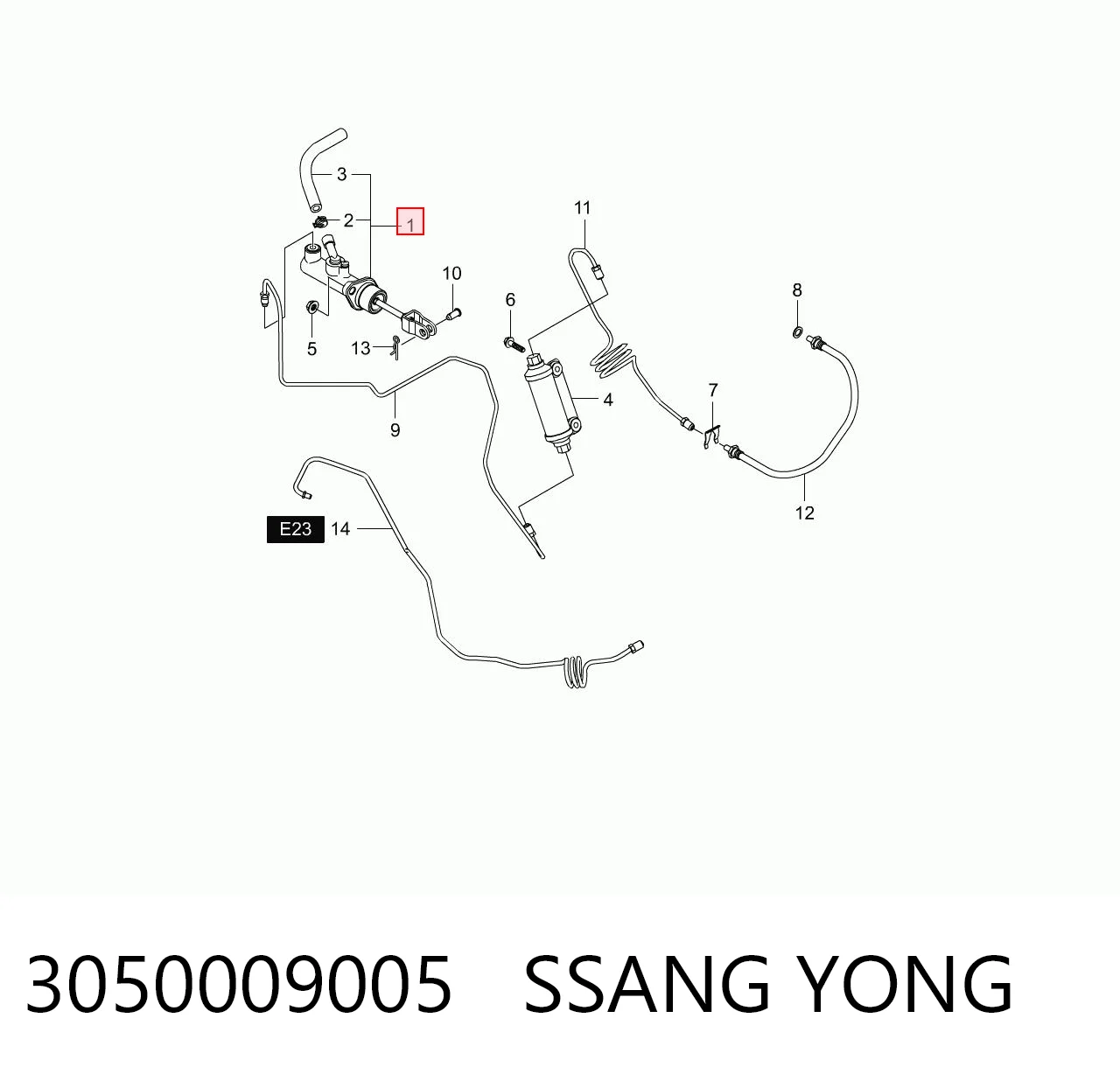 Cilindro de embrague SsangYong Actyon SPORTS pick-up (QJ) (2006 - 2012) precio, desde 59,41 EUR
