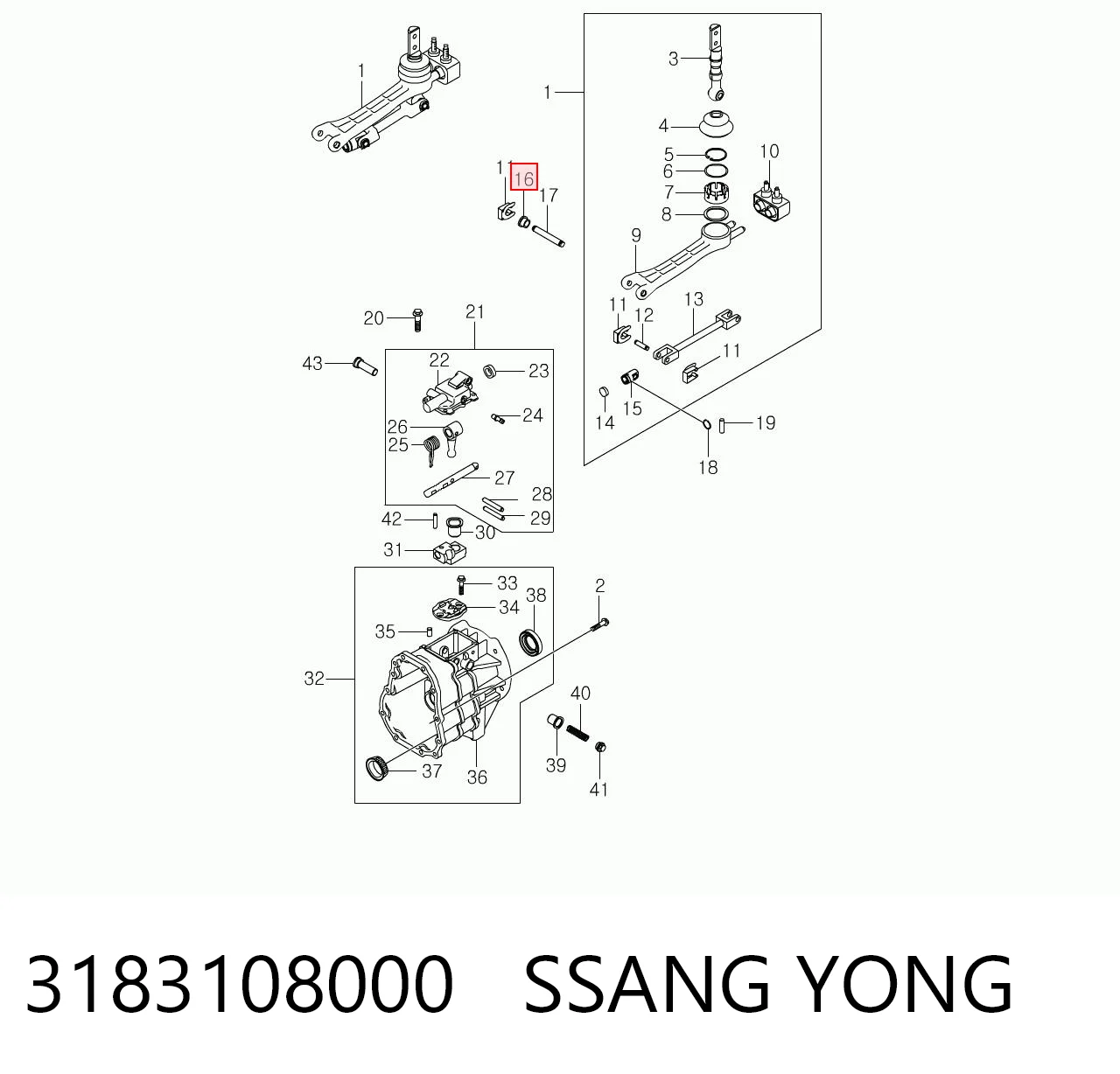 3183108000 SSANG YONG