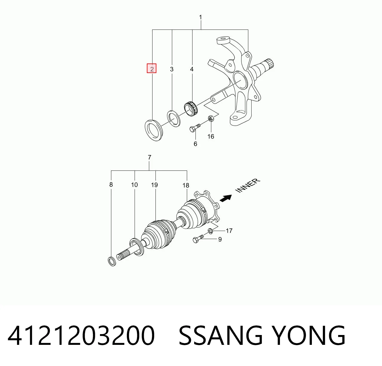 4121203200 Ssang Yong