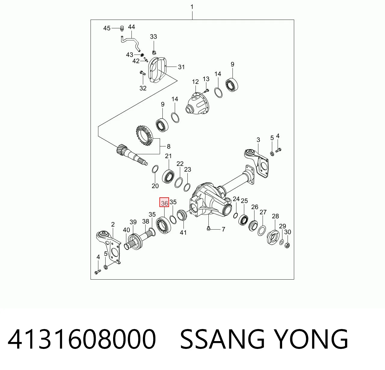 4131608000 Ssang Yong