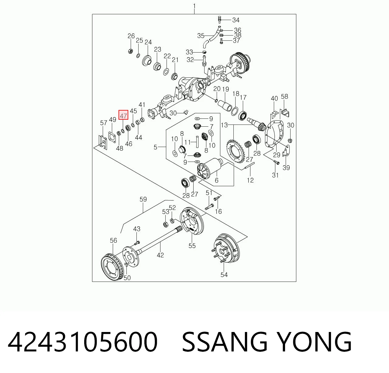 4243105600 Ssang Yong