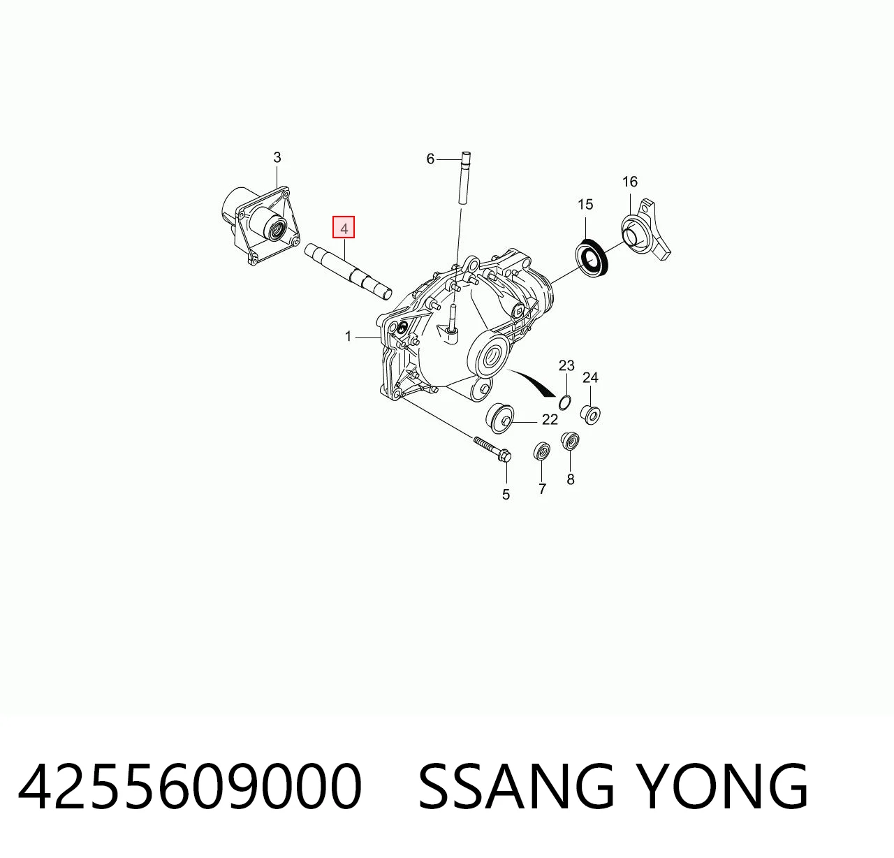 4255609000 Ssang Yong