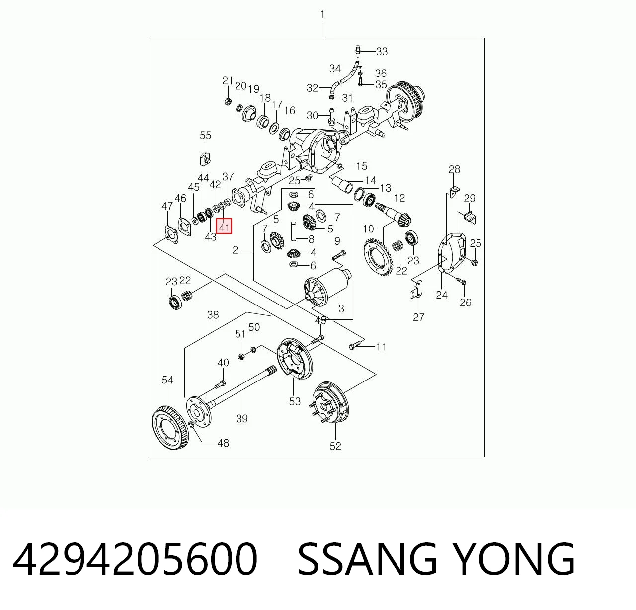 4294205600 SSANG YONG